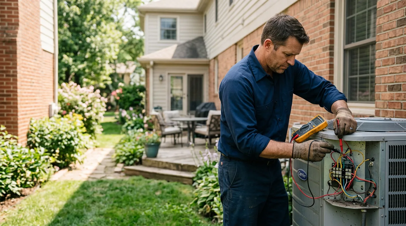 HVAC technician working near Land O Lakes, FL